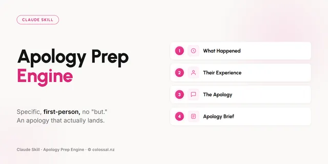 Apology Prep Engine cover