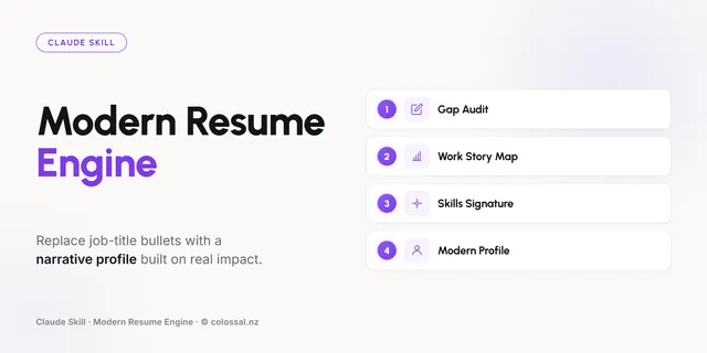 Modern Resume Engine cover